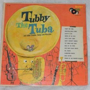 Happy Time Tubby the Tuba Stories Songs Marches~Record Album LP Kids Music